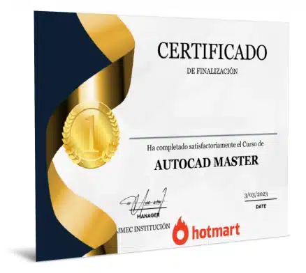 certificado de finalizaci&oacute;n autocad