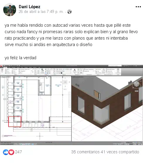 Testimonio curso de autocad dani lopez